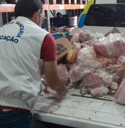 Vigilância Sanitária apreende 450 kg de alimentos estragados no Jacintinho