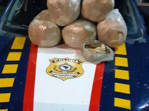 PRF prende homem e apreende mais de 25 quilos de maconha na BR-104