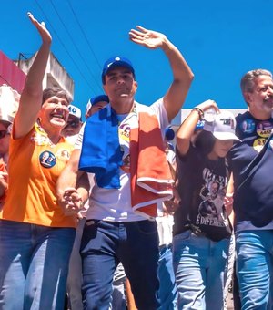 Arthur Lira participa de caminhada com JHC, Marina e Célia Rocha em Arapiraca