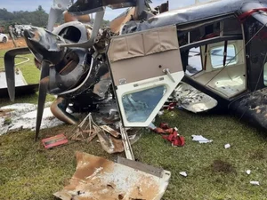 Dois morrem em queda de avião em Boituva, no interior de SP