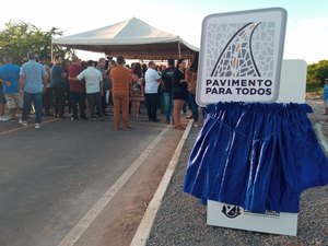 Prefeitura de Arapiraca inaugura pavimentação de acesso ao Povoado Breu