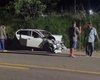 Cinco pessoas ficam feridas em colisão entre dois carros na BR-316, em Palmeira dos Índios
