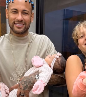 Neymar encanta ao compartilhar foto com a filha caçula Mel; veja