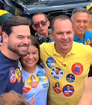 Chico Filho declara apoio a Francisco Sales durante ato de campanha em Maceió