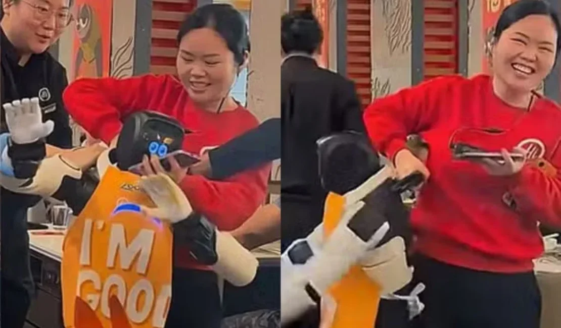 Robô falha em dança temática e causa caos em restaurante