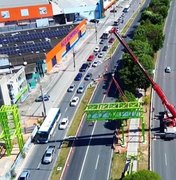 Durval de Góes Monteiro terá trecho interditado para instalação de parte da passarela do Canaã