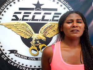 Deic prende 'Nêga Zanza' acusada de assaltos em Maceió