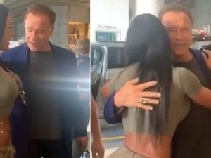  Se cuida Belo! Schwarzenegger ficou encantado com Gracyanne!