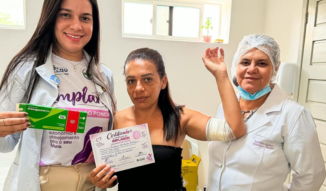 Girau do Ponciano lança Programa Implanon e faz inserção gratuita na zona urbana