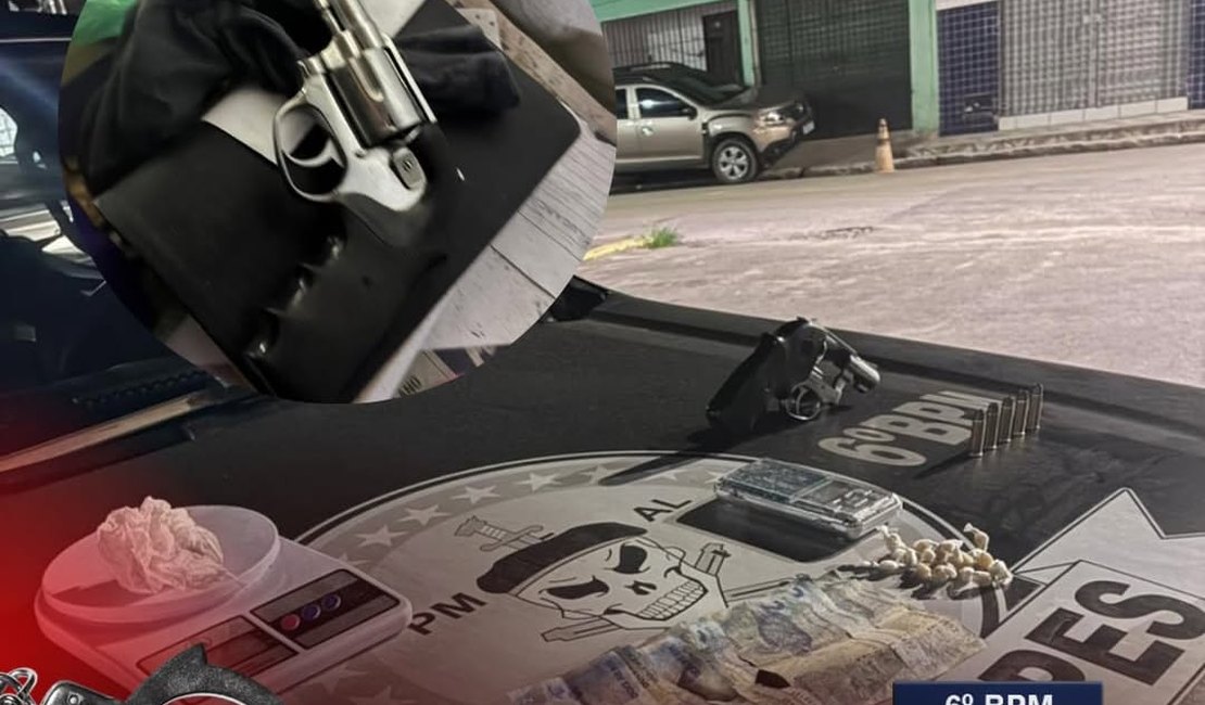 Jovens são presos com arma e drogas no município de Matriz de Camaragibe