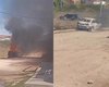 Homens armados invadem oficina, atiram contra carro e ateiam fogo em Delmiro
