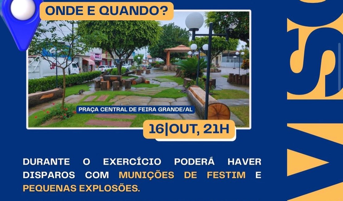 Simulado de gerenciamento de crises mobiliza forças de segurança em Feira Grande