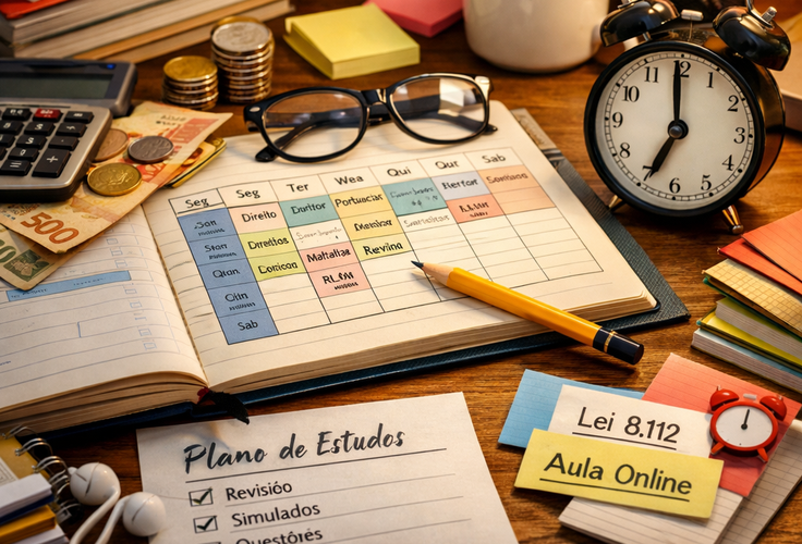 Concurso não é sorte: é planilha com vida dentro.