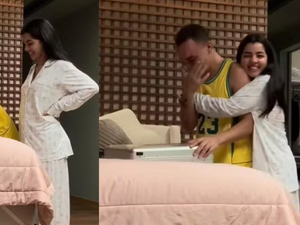 [Vídeo] João Gomes se emociona com presente de Ary Mirelle