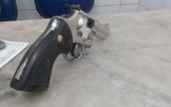 Arma usada por Madson Delano durante a tentativa de homicídio 