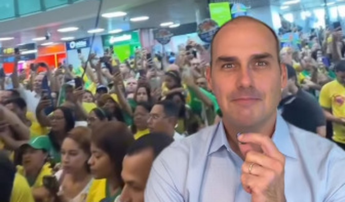 Eduardo Bolsonaro destaca recepção a Flávio em Alagoas e critica PT