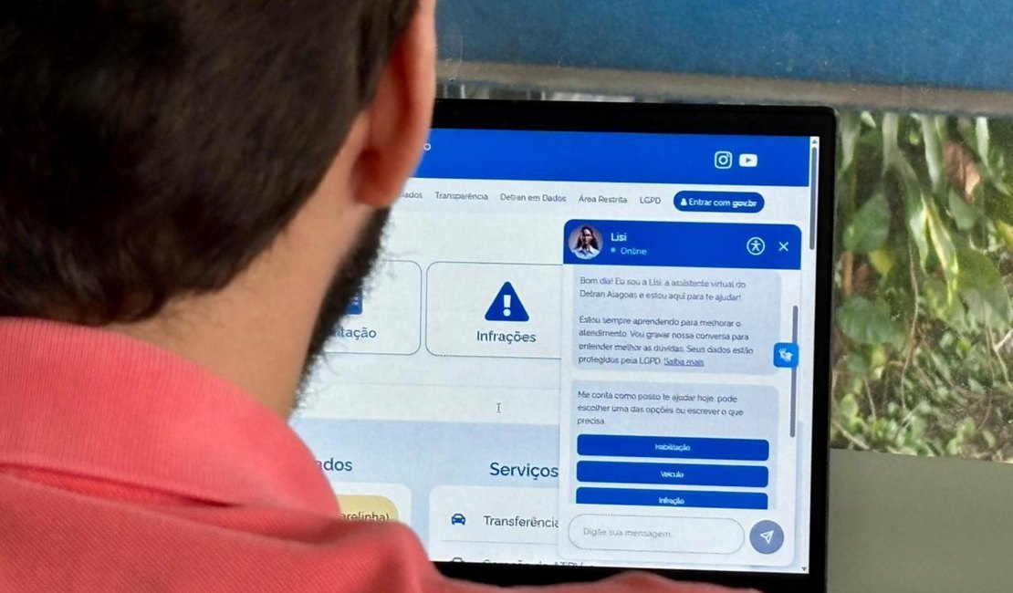 Com assistente virtual, Detran Alagoas inova e se aproxima do cidadão com atendimento on-line