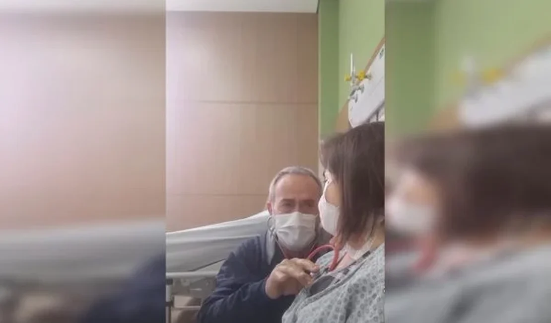 Vídeo: pai se emociona ao ouvir coração da filha após transplante
