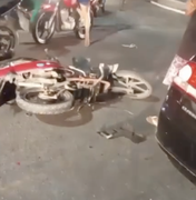 Motociclista fica ferido após colidir contra carro na Rota do Mar, em Maceió