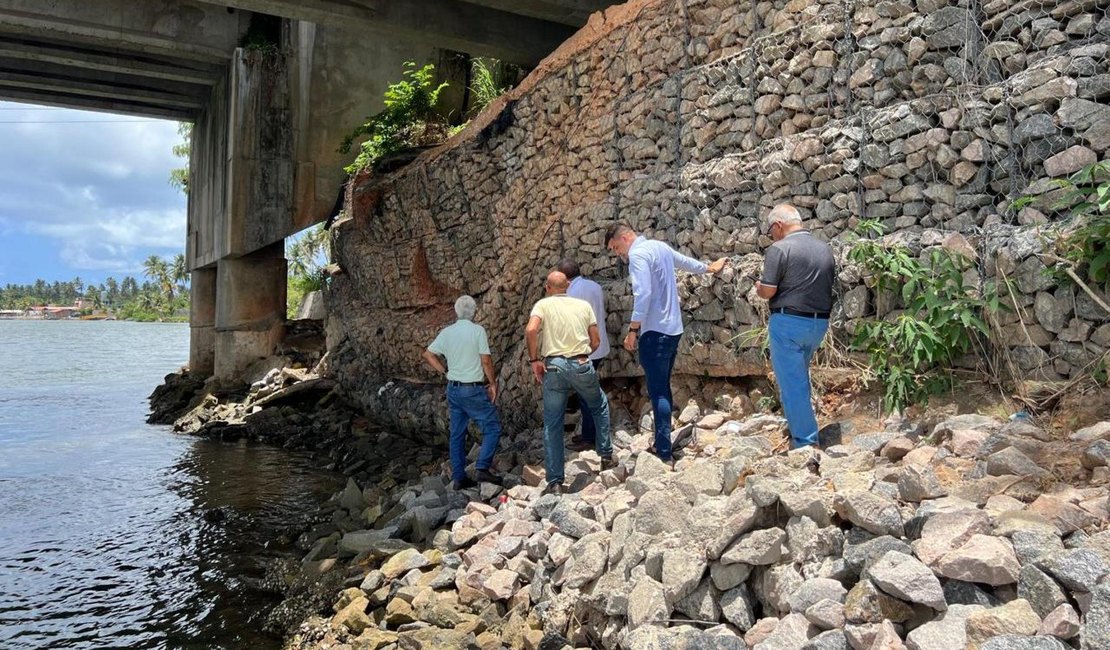 DER descarta risco de desabamento de ponte que liga Massagueira à Barra Nova, em Marechal Deodoro