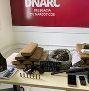 Dupla é presa com 23 quilos de maconha na BR 316, em Maribondo