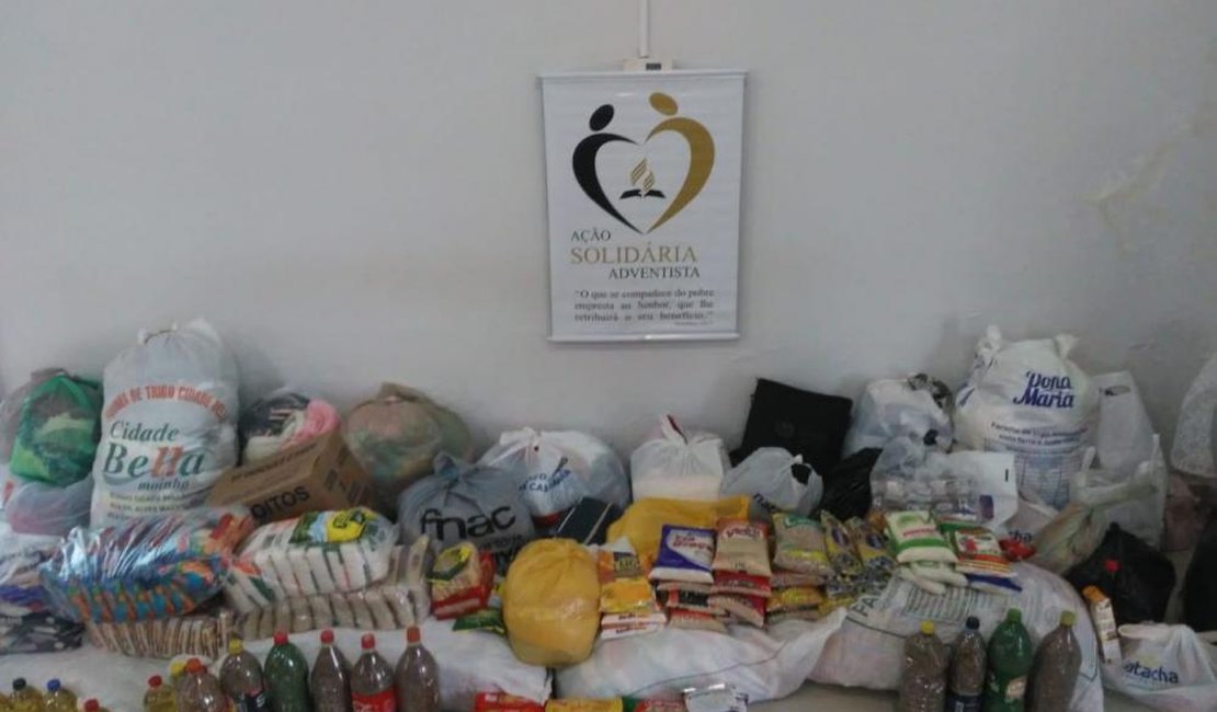 Igreja Adventista do Sétimo Dia arrecada donativos para famílias de Arapiraca e Santana do Ipanema