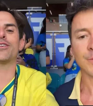 Rodrigo Faro aparece com empresário condenado por racismo e web reage: 'Climão'