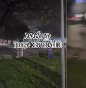 [Vídeo] Apagão deixa Praça Centenário sem luz, em Maceió; prefeitura revela motivo