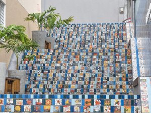 Escadaria revitalizada pela Prefeitura concorre em concurso fotográfico
