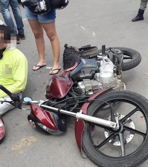 Homem fica ferido após perder controle da moto em Delmiro Gouveia 
