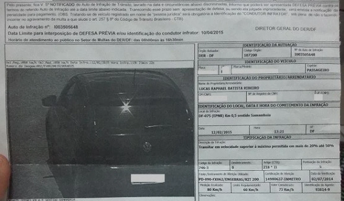 Detran/AL orienta sobre golpe com falsas infrações de trânsito