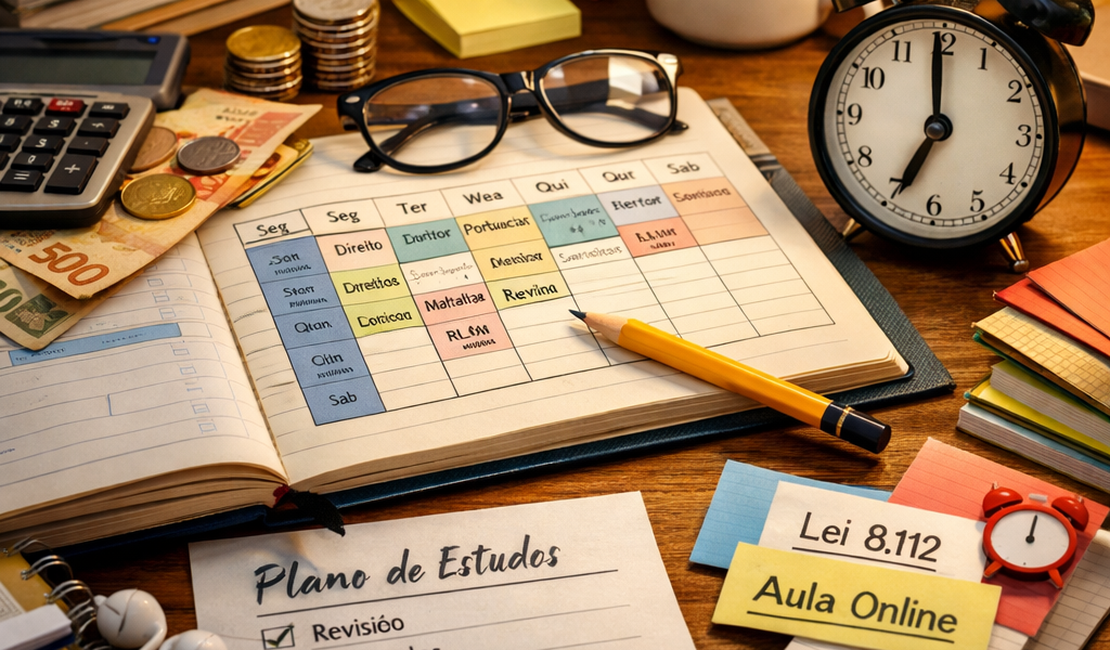 Concurso não é sorte: é planilha com vida dentro.