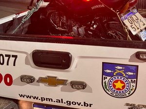 Moto com queixa de roubo é recuperada pela polícia em Arapiraca