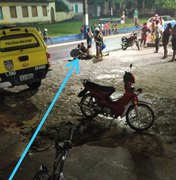 Colisão entre motos deixa idoso ferido em Porto de Pedras