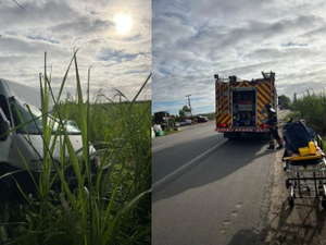 Colisão entre caminhão e van deixa um ferido na BR-316, em Pilar