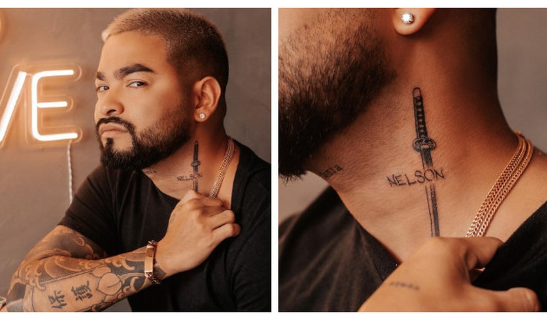 Yudi faz tatuagem em homenagem ao pai que morreu de covid-19