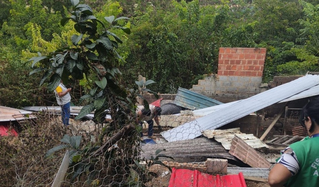 Pocilga é demolida após fiscalização no bairro São Jorge, em Maceió