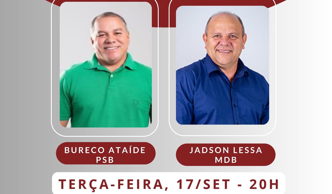 Candidatos ao Executivo de São Miguel dos Milagres confirmam participação em debate