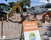 Obra emergencial de drenagem interdita via no Conjunto Murilópolis, na Serraria