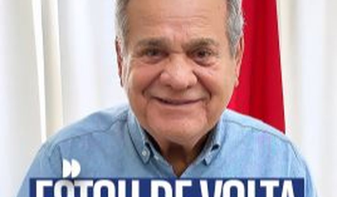 Vice-governador Ronaldo Lessa usa redes sociais para anunciar que está de volta ao trabalho