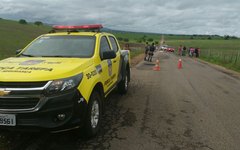 Polícia chegou no local do acidente 