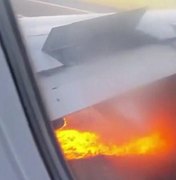VÍDEO: motor de avião pega fogo durante decolagem nos EUA