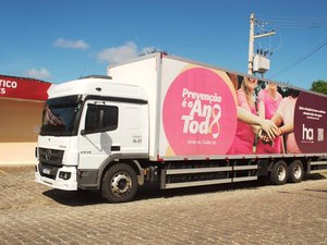 Carreta do Amor ficará mais uma semana em Penedo para realizar exames de mamografia e citologia