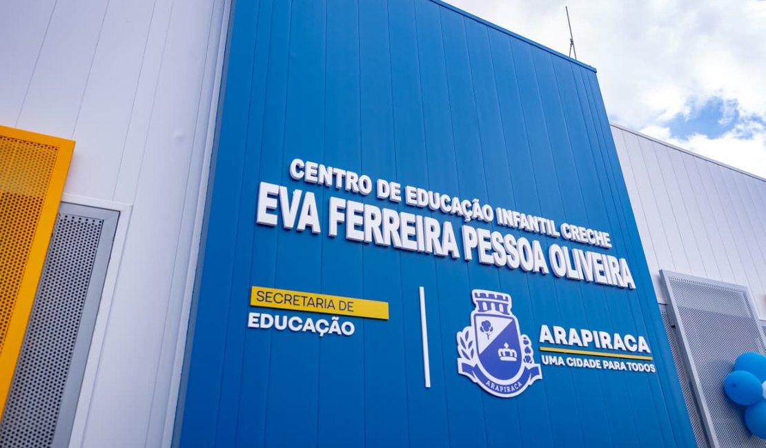 Prefeito entrega 15ª creche e amplia vagas na educação infantil em Arapiraca