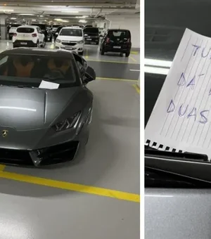 Lamborghini estacionada em duas vagas viraliza na internet e dono responde