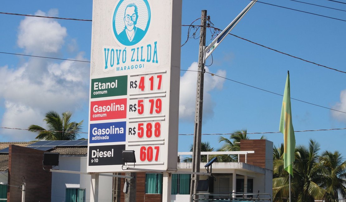 Preço médio da gasolina se mantém em Maragogi e custa R$ 5,79