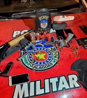 Policial militar é preso com armas e balaclavas em Maceió