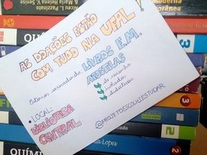 Estudantes da Ufal realizam campanha para doação de livros