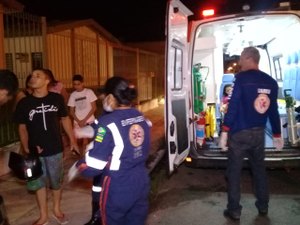 Colisão entre motos deixa quatro pessoas feridas