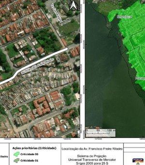 Defesa Civil interdita via no Pinheiro para demolições de imóveis